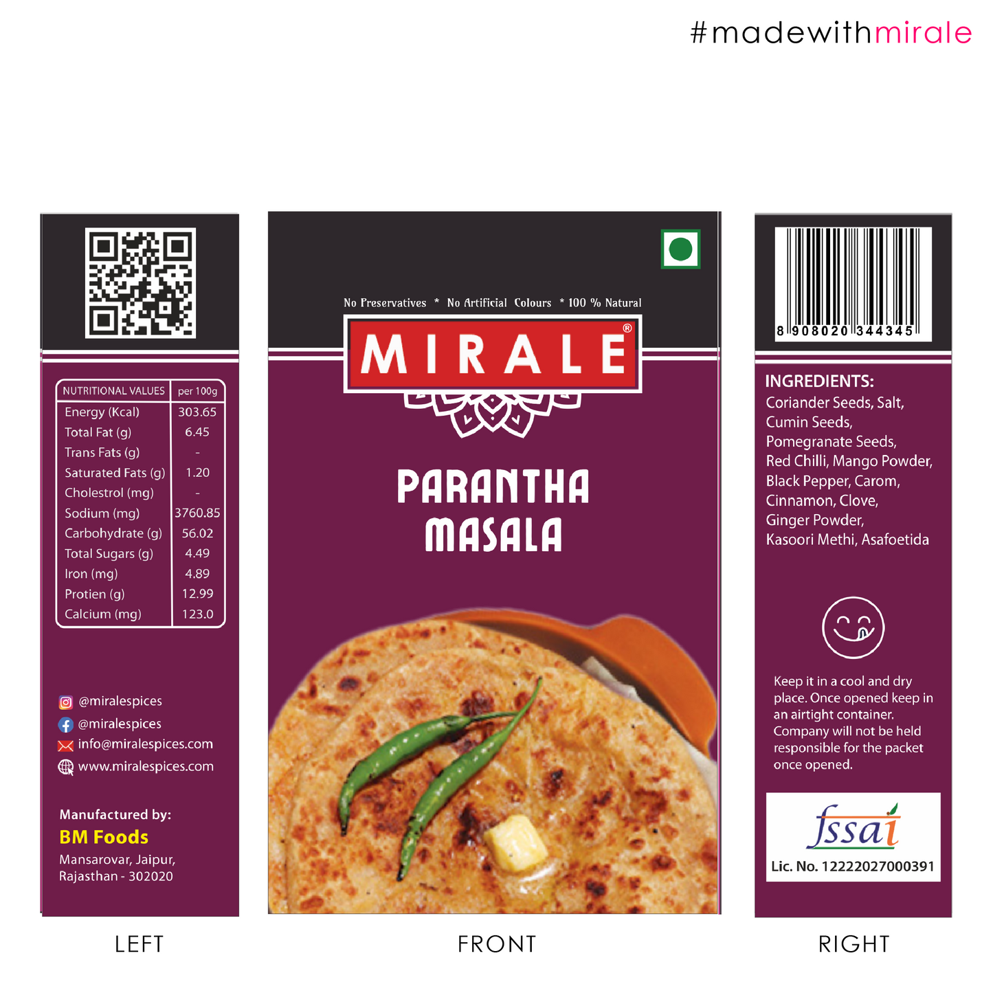 Parantha Masala- 100g