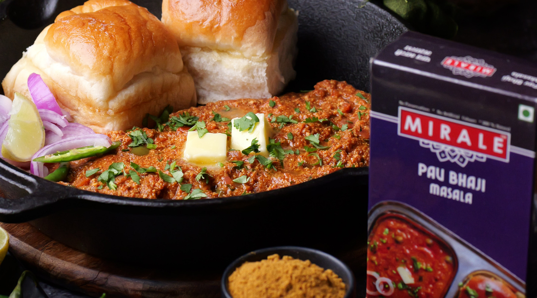 Paneer Bhaji with Mirale Pav Bhaji Masala